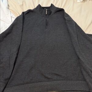 Van Heusen Men's Dark Gray Zip-Up Sweater